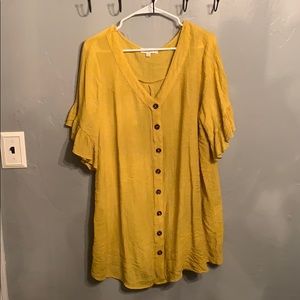 Umgee Button Up Shirt Dress